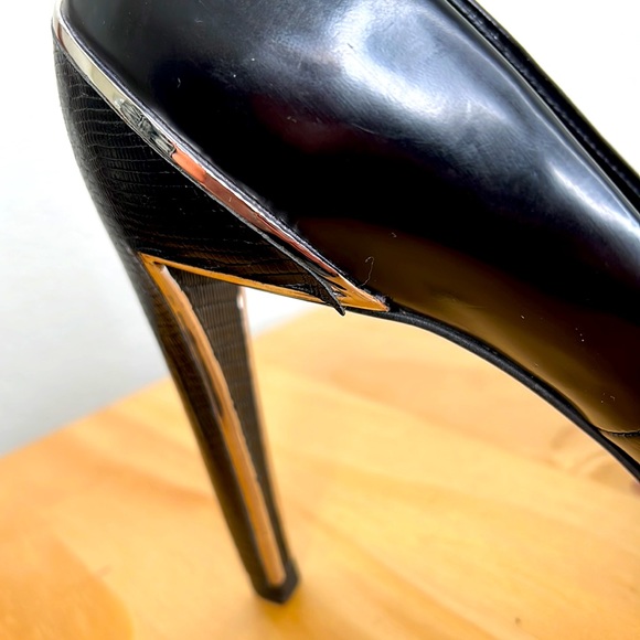 Croc Embossed Dolce Vita Leather Pumps Size 9.5 - Picture 10 of 10